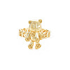 Brass Cuff Rings RJEW-S045-142-1