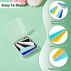10Pcs 5 Colors Transparent & Opaque Resin & Wood Pendants RESI-TA0004-66-5