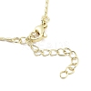 Brass Micro Pave Clear Cubic Zirconia Pendant Necklaces NJEW-B101-01G-02-3
