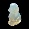 Opalite Carved Dog Figurines DJEW-F025-01F-2