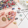 Acrylic & Alloy Connector Charms PALLOY-GO00019-3