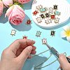 20Pcs 5 Colors Alloy Crystal Rhinestone Spades Connector Charms FIND-CJ0003-05-5