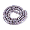 AB Color Plated Opaque Glass Beads Strands LS-GLAA-T026-3x6mm-P15-2
