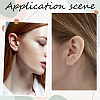 100Pcs 304 Stainless Steel Round Stud Earrings EJEW-BBC0002-05B-P-5