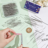 600Pcs 3 Styles 304 Stainless Steel Ball Head Pins & Flat Head Pins & Eye Pins STAS-SC0007-81-3