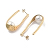 Ion Plating(IP) 304 Stainless Steel Stud Earrings EJEW-K281-17G-2