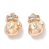 Brass Micro Pave Cubic Zirconia Charms KK-M102-55G-1