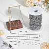 DIY 304 Stainless Steel Paperclip Chains Necklace/Bracelets Making Kits DIY-BBC0002-52-3