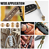 8Pcs 4 Styles Outdoor EDC Tool Brass Parachute Rope European Beads KK-NB0003-64-6