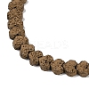 Electroplated Natural Lava Rock Beads Strands G-Q1009-G01-02H-3
