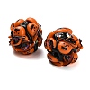 Halloween Theme Polymer Clay Rhinestone Beads with Resin RESI-Z045-02B-03-2