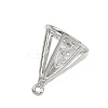 Brass with Clear Cubic Zirconia Pendants LS-KK-L238-32P-2