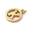 304 Stainless Steel Charms
with Jump Ring STAS-R001-02G-X-2