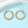 304 Stainless Steel Twist Hoop Earrings for Women LS-EJEW-A130-02C-G-1