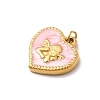 304 Stainless Steel Enamel Pendants STAS-B093-05G-02-2