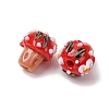 Handmade Bumpy Lampwork Beads LA-CBAE4A5-02B-4