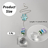 Glass Round Hanging Suncatcher AJEW-WH20130-15-2