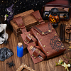 Rectangle PU Leather Medieval Waist Belt Bag with 2Pcs Glass Potion Bottles AJEW-WH0752-297B-4