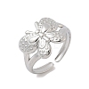 304 Stainless Steel Open Cuff Rings for Women RJEW-A079-02A-P-4