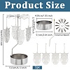 Stainless Steel Spinning Rotary Candle Holder Stand DIY-WH0304-976A-2