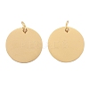 Ion Plating(IP) 304 Stainless Steel Pendants STAS-I311-32F-G-1
