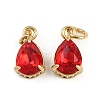 Brass Pave Cubic Zirconia Pendants KK-L240-05G-01-1