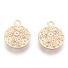 Rack Plating Brass Filigree Charms KKC-T001-48KC-2