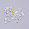 Transparent Electroplate Glass Beads GLAA-P037-02-AB04-1