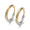 Ion Plating(IP) Two Tone 304 Stainless Steel Huggie Hoop Earrings EJEW-A106-02C-1