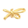 925 Sterling Silver Bowknot Connector Charms STER-S013-01G-1
