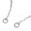 Rhodium Plated 925 Sterling Silver Cable Chains Necklace Makings STER-B001-03P-B-2
