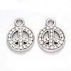 Tibetan Style Alloy Pendants TIBEP-S319-079AS-RS-1