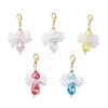 5Pcs Angel Glass & Acrylic Pendant Decorations HJEW-JM04180-01-2