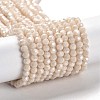 Electroplate Opaque Glass Beads Strands EGLA-A035-P4mm-A05-1