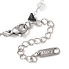 Glass Triangle Beads Link Bracelets BJEW-G774-04P-7