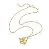 Crystal Stone Cage Pendant Necklaces NJEW-JN04759-01-1