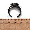 304 Stainless Steel Cuff Ring Components STAS-P454-01C-B-3
