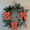 Christmas PVC Glitter Bowknot AJEW-SP0003-72A-01-7