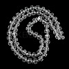 Transparent Glass Beads Strands GLAA-P076-01A-09-2