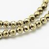 Round Non-magnetic Synthetic Hematite Beads Strands G-D617-2mm-27-2