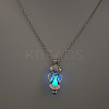 Alloy with Luminous Resin Bead Inside Pendant Necklaces for Women Men FS-WG4D5C2-02-1
