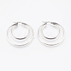 Tarnish Resistant 201 Stainless Steel Hoop Earrings LS-EJEW-I213-B-02P-1