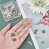 72Pcs 9 Styles Tibetan Style Zinc Alloy Connector Charms TIBE-SC0001-79-3