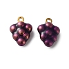 304 Stainless Steel Enamel Pendants STAS-B100-06G-04-1