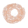 Imitate Austrian Crystal Bicone Frosted Glass Beads Strands EGLA-A039-T2mm-MB12-3