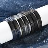 Braided Leather Cord Bracelets BJEW-H561-10-1