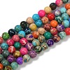 Dyed Natural Regalite/Imperial Jasper/Sea Sediment Jasper Beads Strands G-B124-C04-03-1