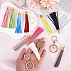DIY Faux Suede Tasse Keychain Making Kits DIY-SP0002-43G-3
