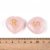 26Pcs 26 Styles Natural Rose Quartz Heart Beads G-T144-A03-5