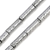 Electroplated Natural Lava Rock Beads Strands G-K388-03B-03-3
